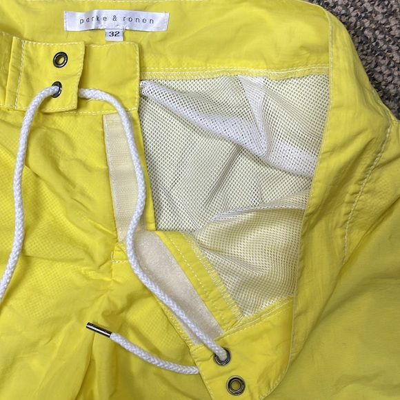 Mens Parke & Ronen yellow Swim trunks/shorts size 32 - Picture 5 of 7